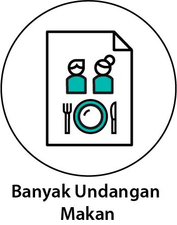 banyak undangan makan