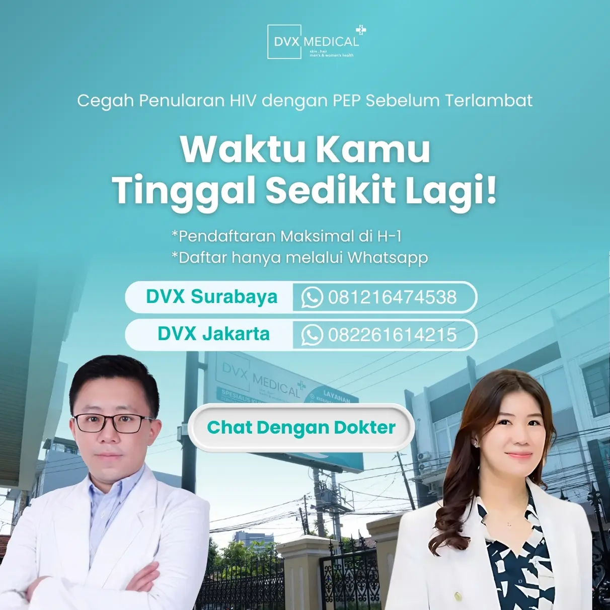 kontak klinik penyedia obat pep
